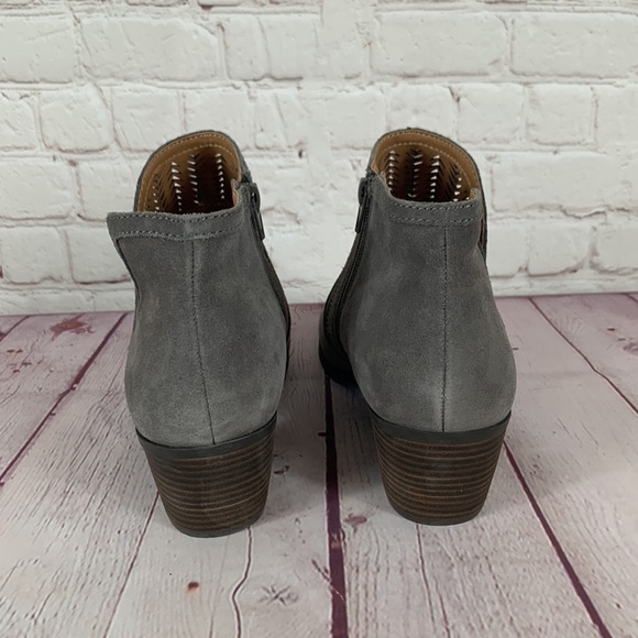 LUCKY Brand LK-Bahrie Titanium Oiled Suede Shootie Wide Width Size 9.5 - Picture 4 of 9